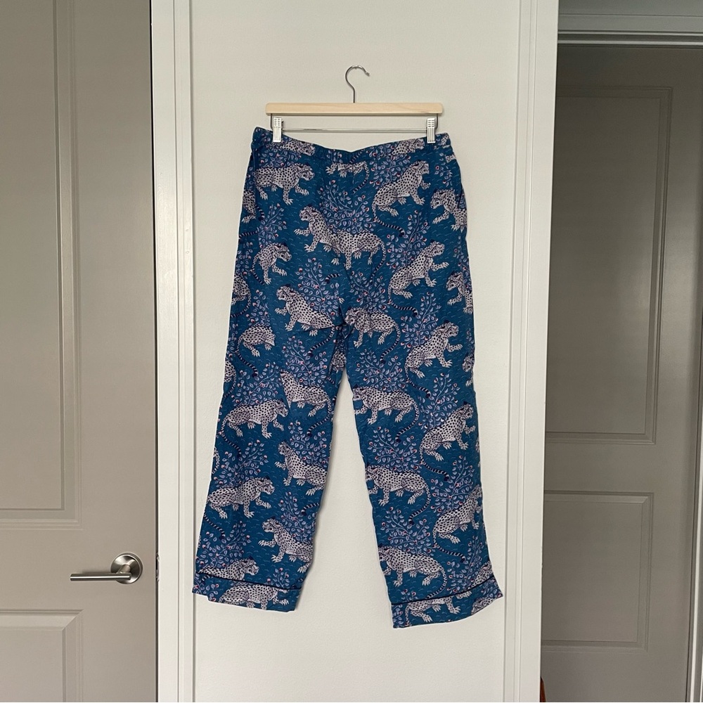 Printfresh Teal & Light Pink Leopard-Print Women's Pajama Set - Picture 8 of 8
